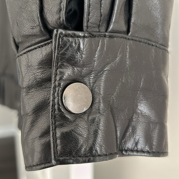 Vintage Georgetown Leather Design Black Jacket. Size 7/8 - Picture 6 of 16
